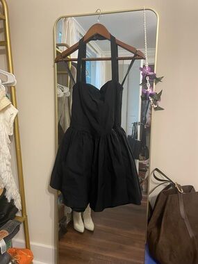 Windsor Black Halter Dress